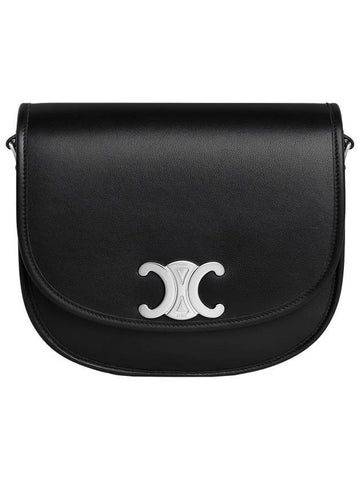 CELINE Medium Besace Triomphe Crossbody Bag Black