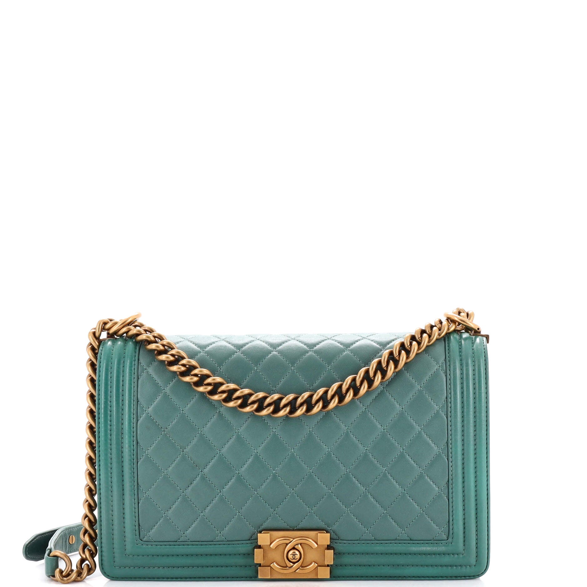 CHANEL Boy Flap Bag Quilted Lambskin New Medium