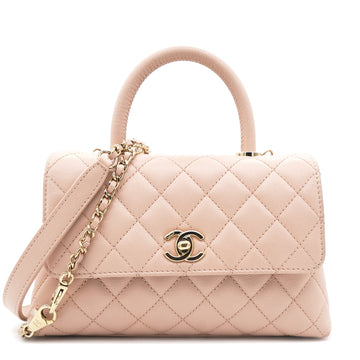 Chanel Caviar Leather Small Coco Top Handle Bag