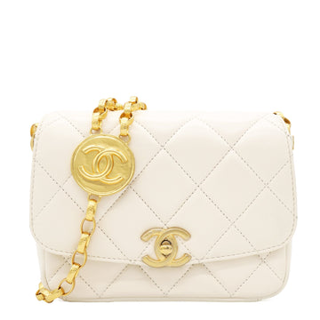 Chanel Quilted White Flap Bag