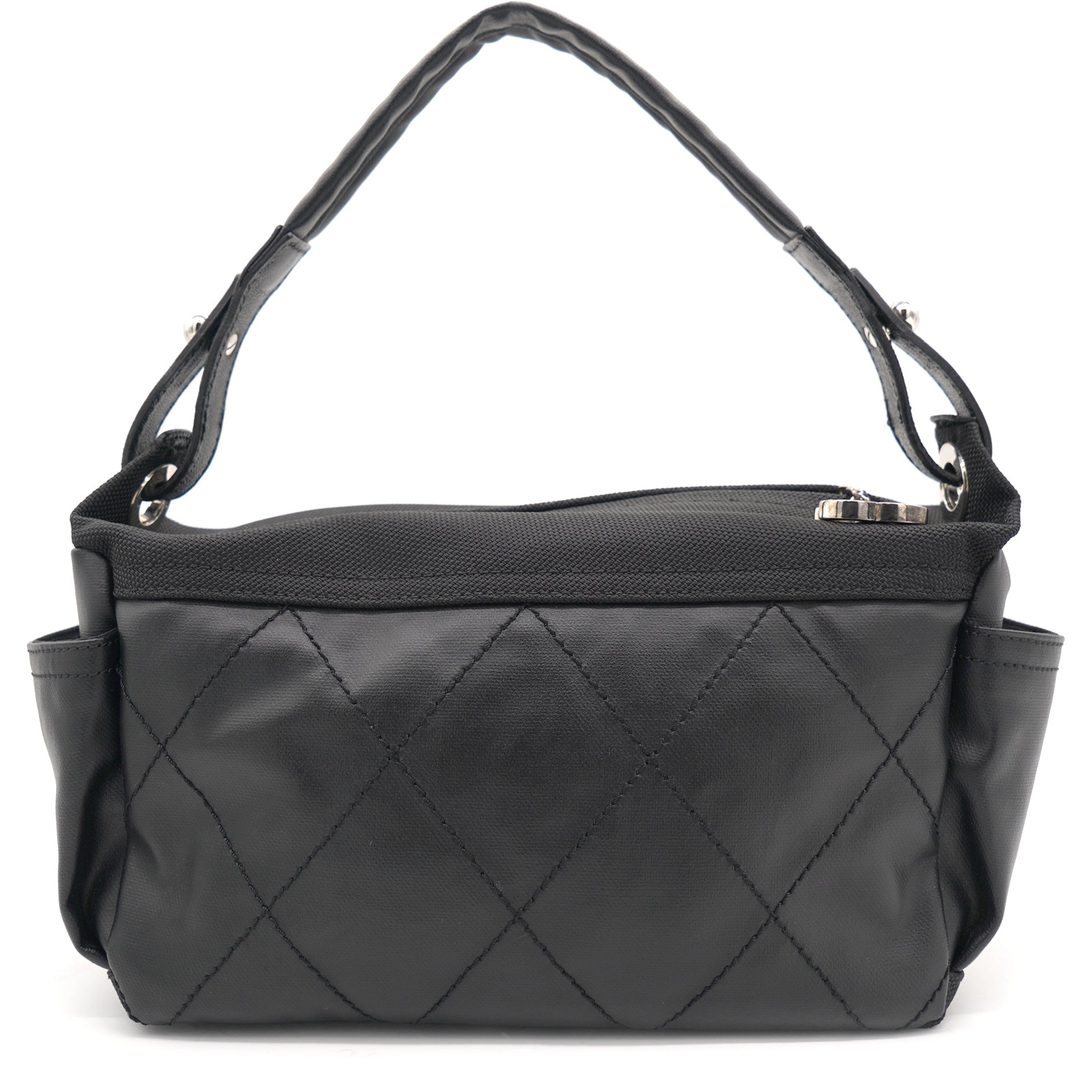 Chanel Black Canvas Paris-Biarritz Shoulder Bag