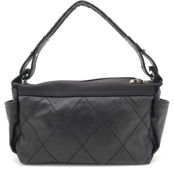 Chanel Black Canvas Paris-Biarritz Shoulder Bag