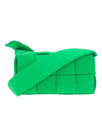 Bottega Veneta Padding Tech Medium Cassette Cross Bag Green