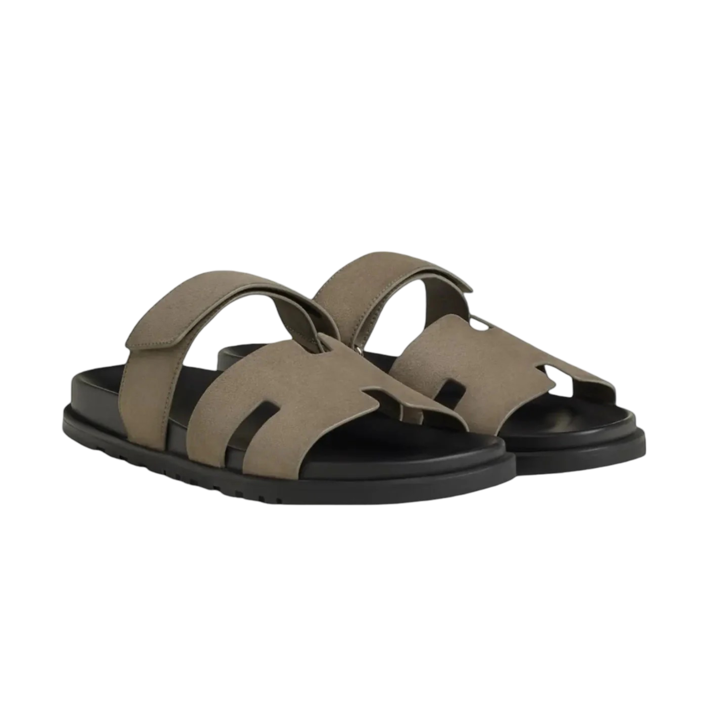 Hermes Chypre Sandal  Etoupe Suede