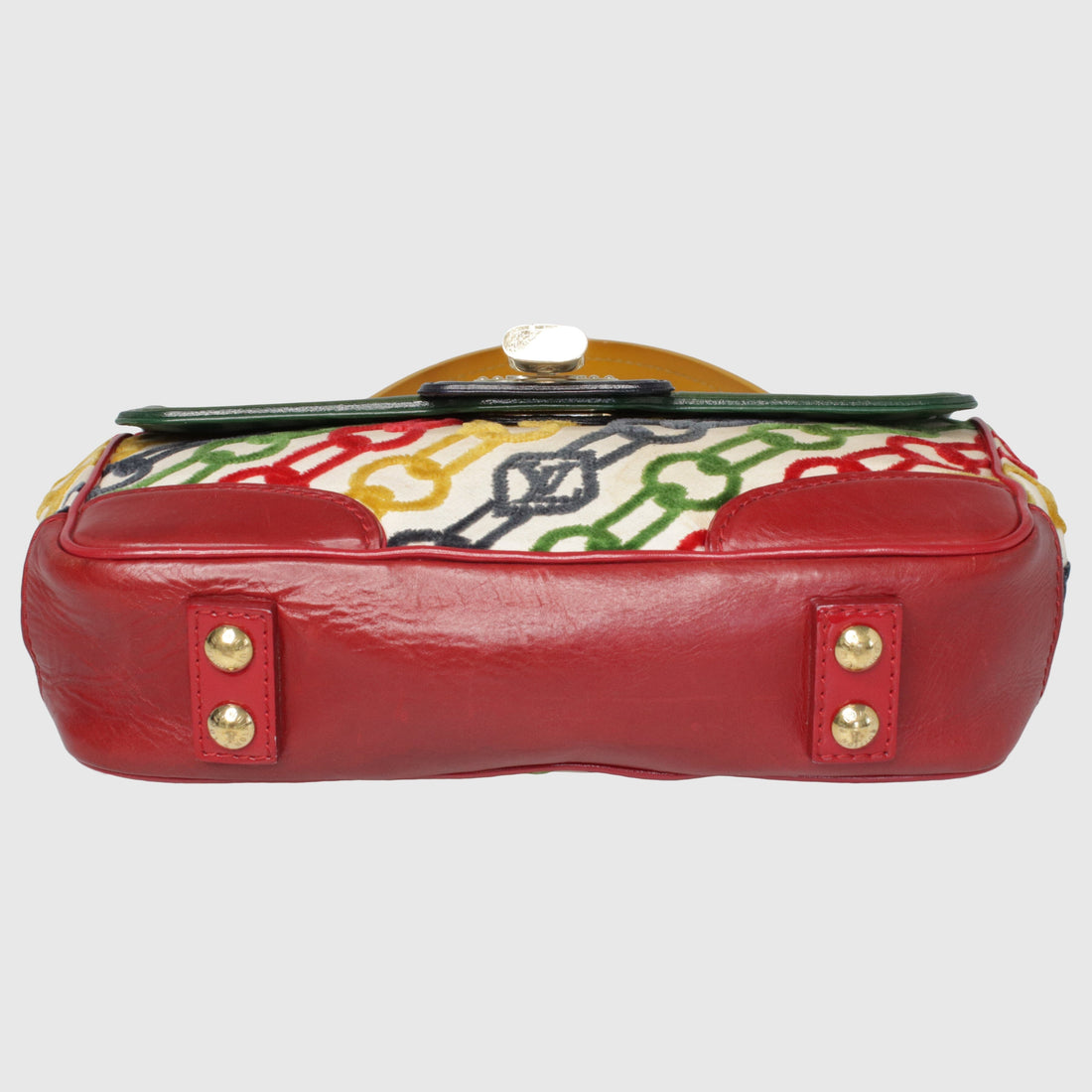 Multicolor Vintage Dolly Velvet Chain Pochette - 2006