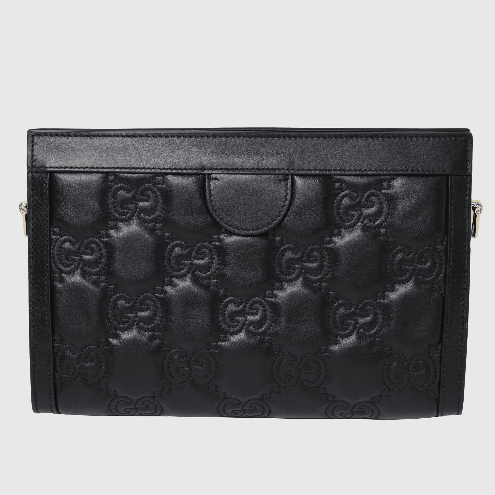 Black Small GG Embossed Matelasse Shoulder Bag
