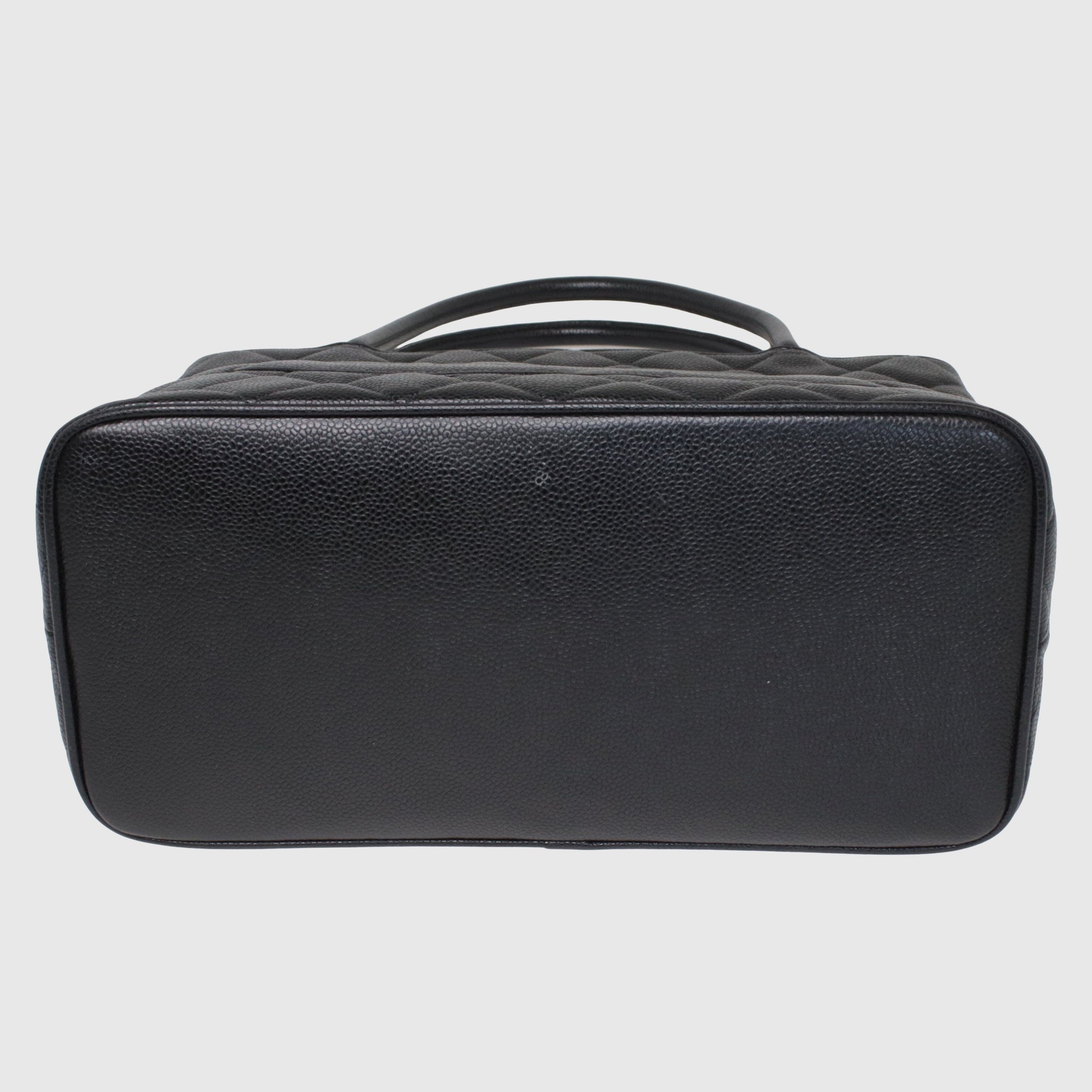 Black Vintage CC Medallion Tote Bag