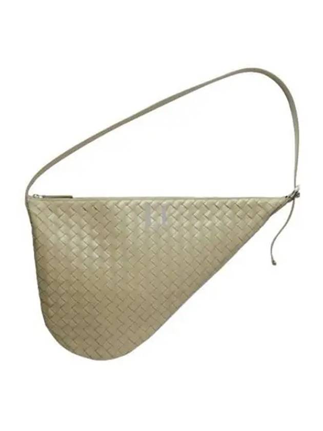 Bottega Veneta Intrecciato Virgule Cross Bag Travertine