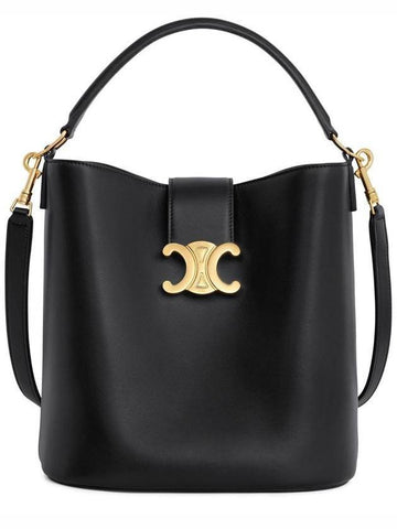 CELINE Medium Louise Bag Smooth Calfskin Shoulder Bag Black