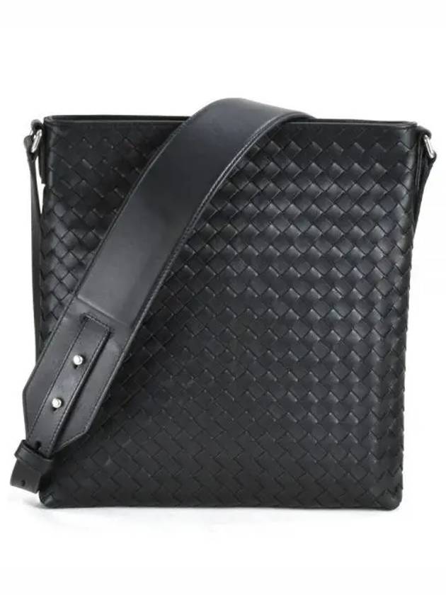 Bottega Veneta Intrecciato Cross Bag Black