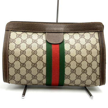 Gucci  Gg Supreme Canvas Clutch Bag
