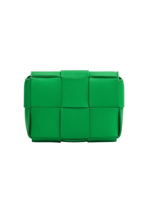 Bottega Veneta Intrecciato Cassette Small Cross Bag Green