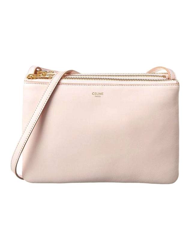 CELINE WoMen's Medium Logo Trio Shoulder Bag Pink