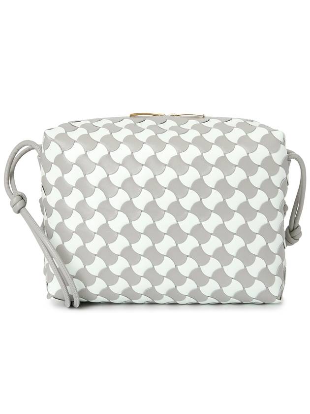 Bottega Veneta Petit Loop Camera Cross Bag White Grey