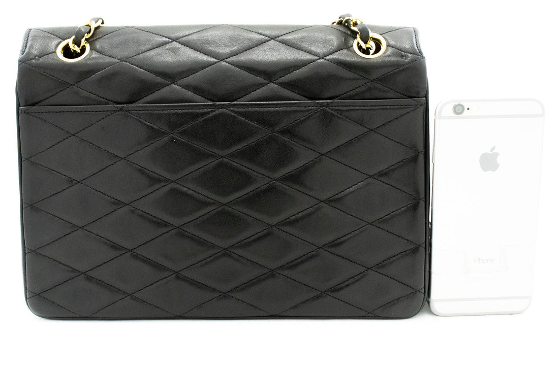 CHANEL Vintage Envelope Chain Shoulder Bag Flap Quilted Lambskin k32