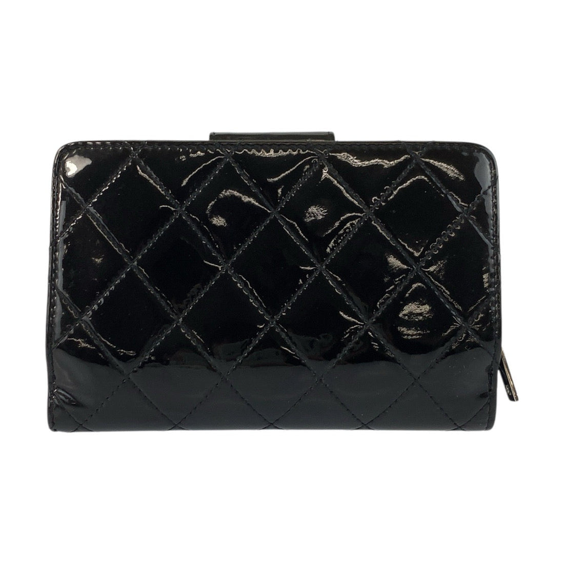 Chanel Brilliant Matelasse Patent Leather Compact Wallet