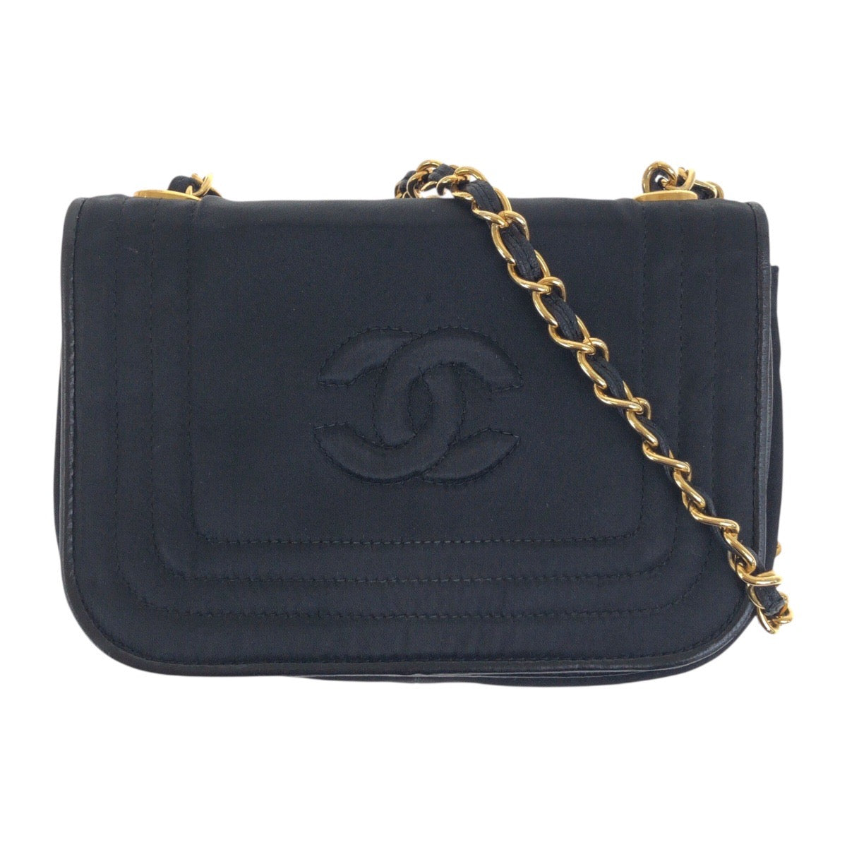 Chanel Coco Mark Satin Chain Shoulder Bag