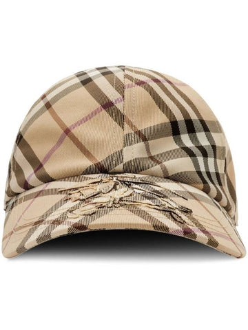 Burberry BURBERRY ESS CHECK BASEBALL CAP