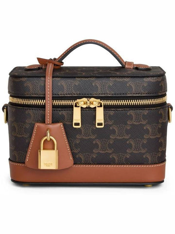 CELINE Celine vanity in Triomphe canvas and calfskin CEL4839HBRWZZZZZ00