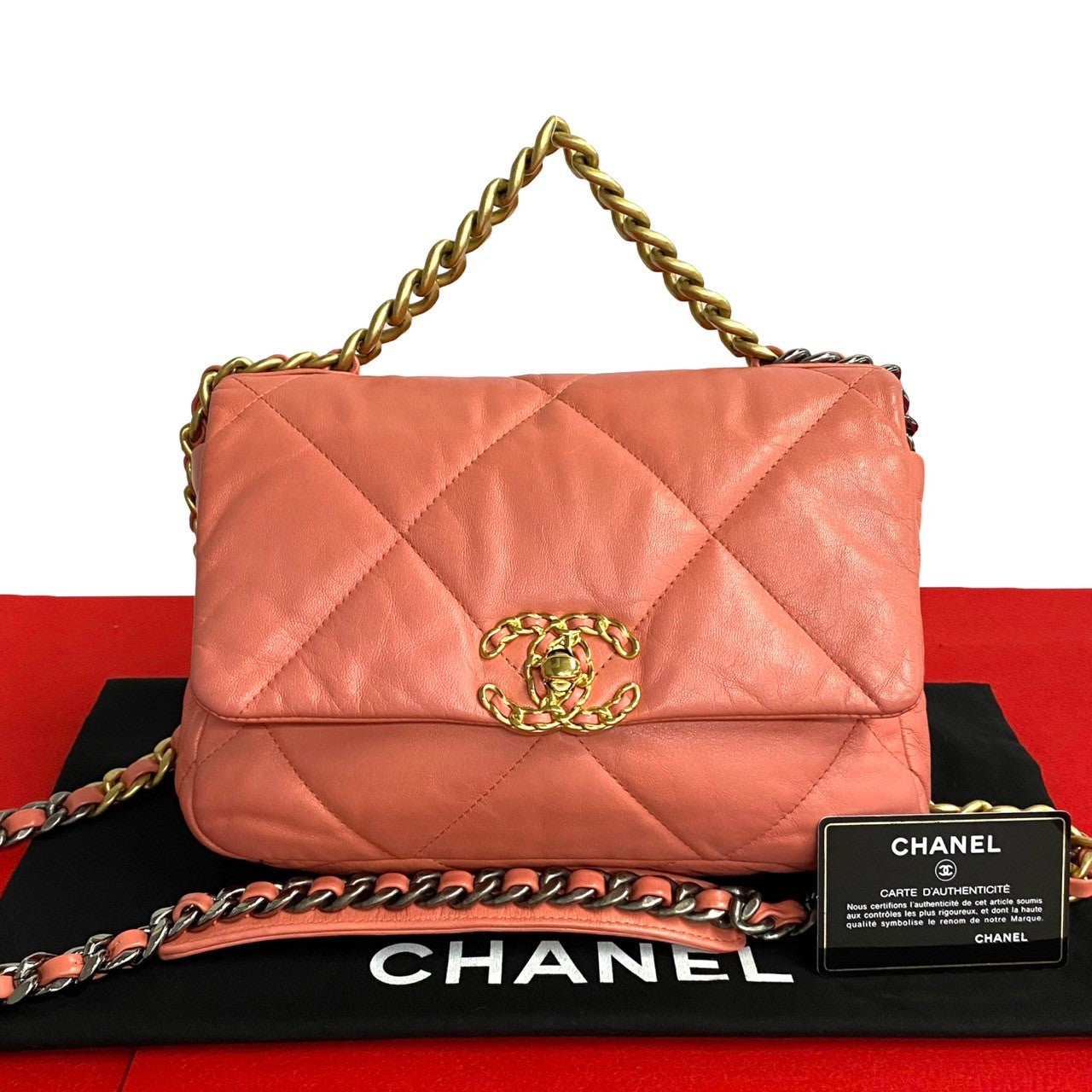 Chanel 19 Lambskin Shoulder Bag