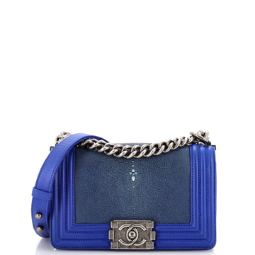 CHANEL Boy Flap Bag Stingray Small