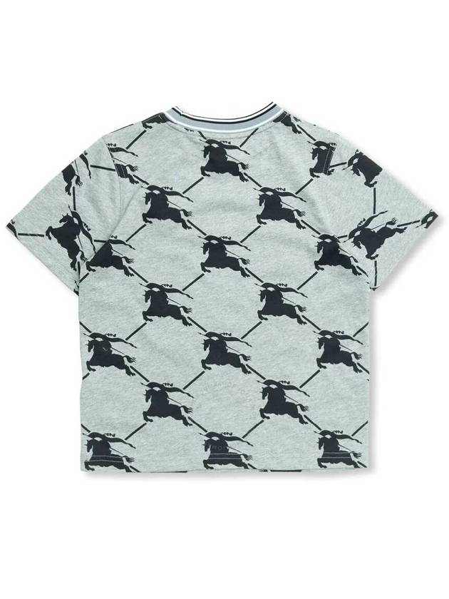 Burberry Burberry Boys Black Alexander Ekd Cotton T Shirt Size 10Y