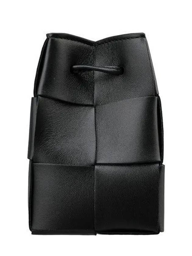Bottega Veneta Intrecciato Cassette Small Bucket Bag Black