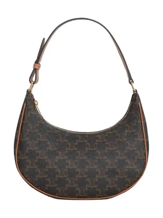 CELINE Triomphe Medium Ava Shoulder Bag Tan