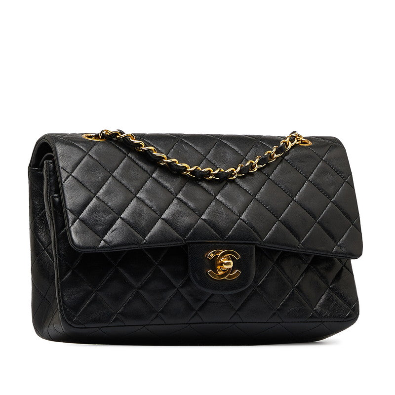 Chanel Matrace 25 Double Flap Chain houlder Bag Black   Chanel