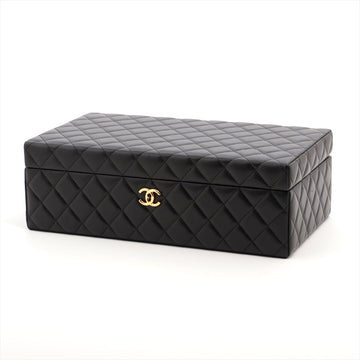 Chanel Matrasse  Jewelry Case Black G