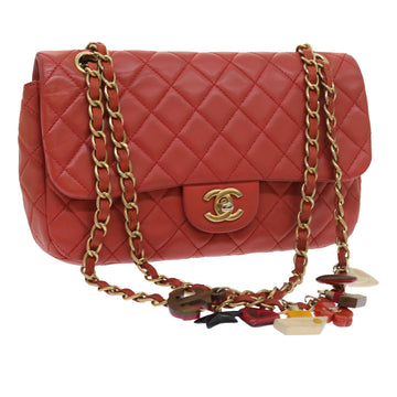 Top Quality Chanel Matelasse Chain Shoulder Bag Lamb Skin Valentine Only Pink CC Auth 57072A