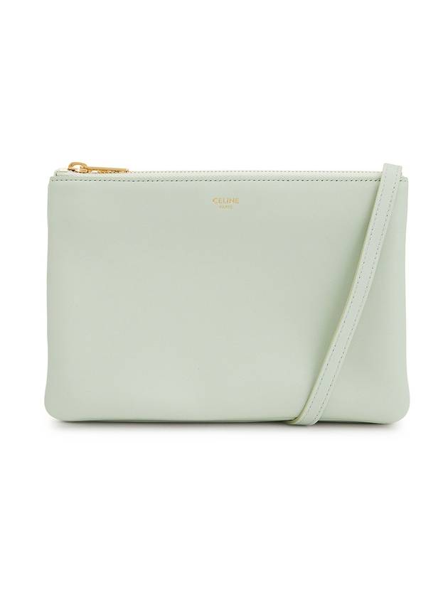 CELINE WoMen's Medium Logo Trio Shoulder Bag Light Green