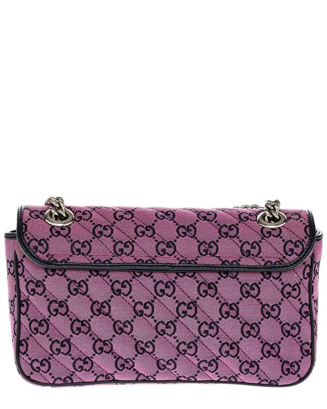 Gucci GG Marmont Small Canvas Shoulder Bag