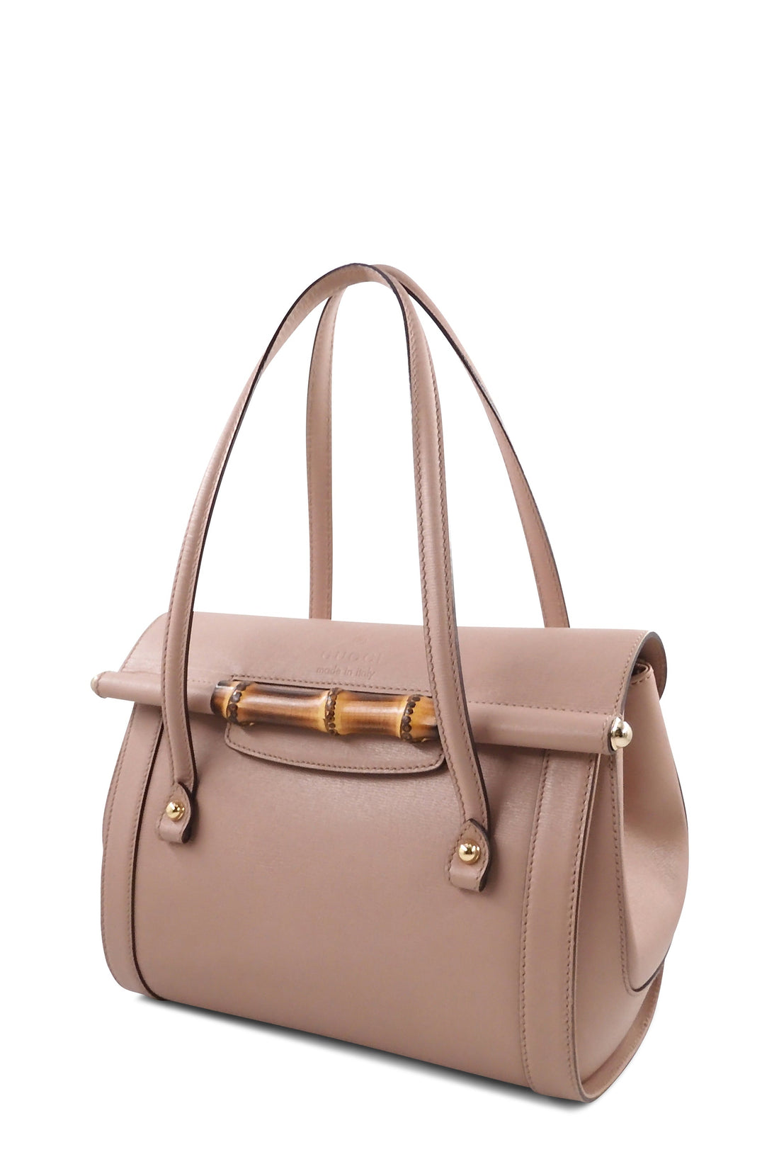 Large Bamboo Bullet Tote Pink