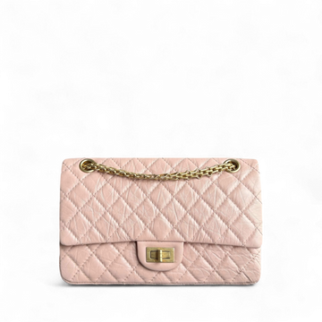 Chanel 2.55 Reissue 225 Small - Sakura Pink Quilted Aged Calfskin Ruthenium Gold Hardware Series 27