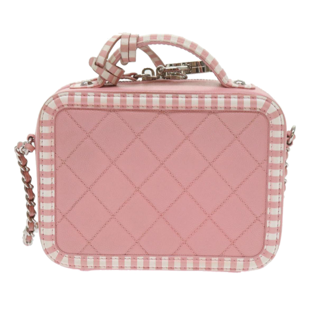 Top Quality Chanel Matelasse Chain Shoulder Bag Caviar Skin Wine Red CC Auth 59605A