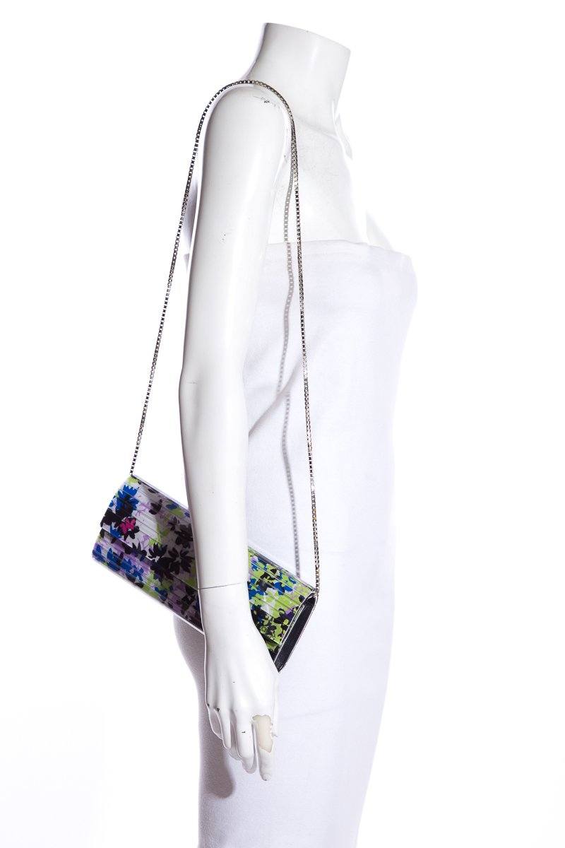 Jimmy Choo Floral Sweetie Acrylic Clutch
