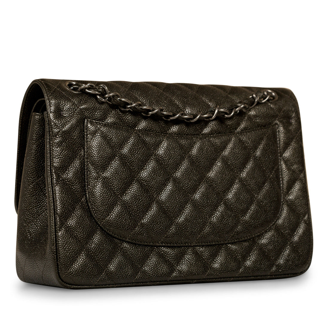 Chanel Classic Flap Bag Jumbo Caviar