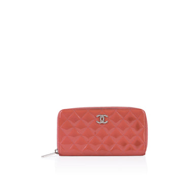 Chanel Patent Quilted Wallet