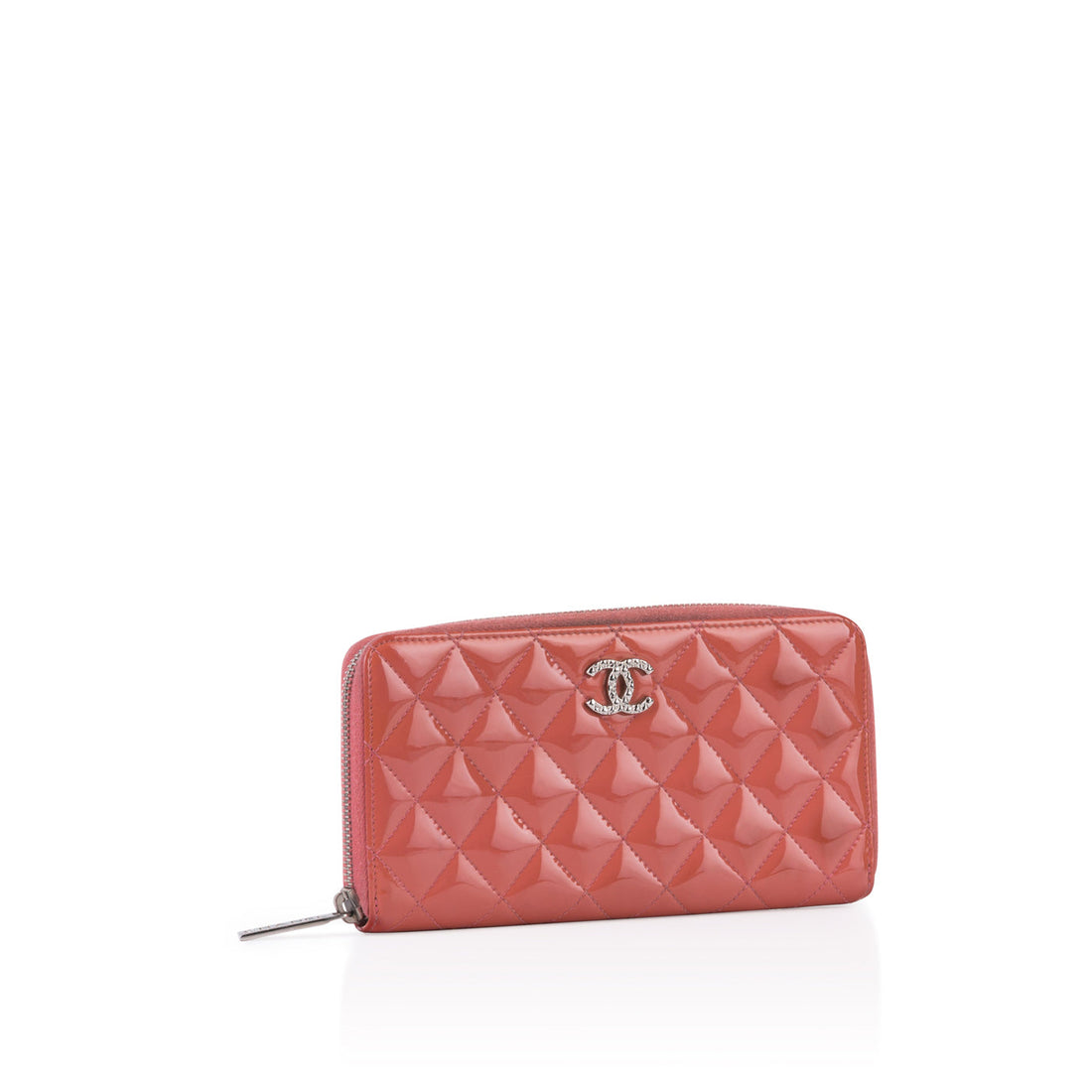 Chanel Patent Quilted Wallet