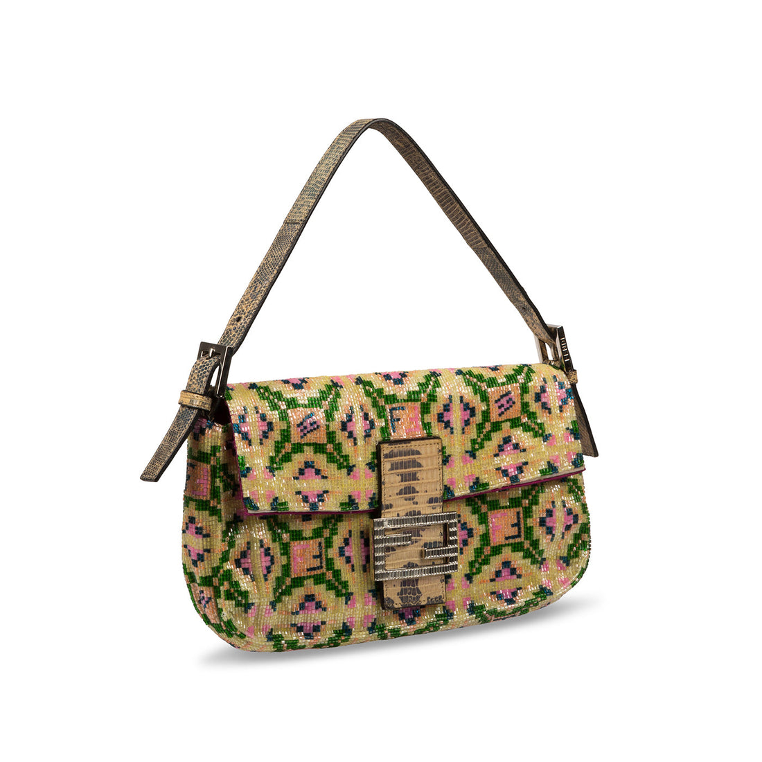 Fendi Glitter Baguette Bag