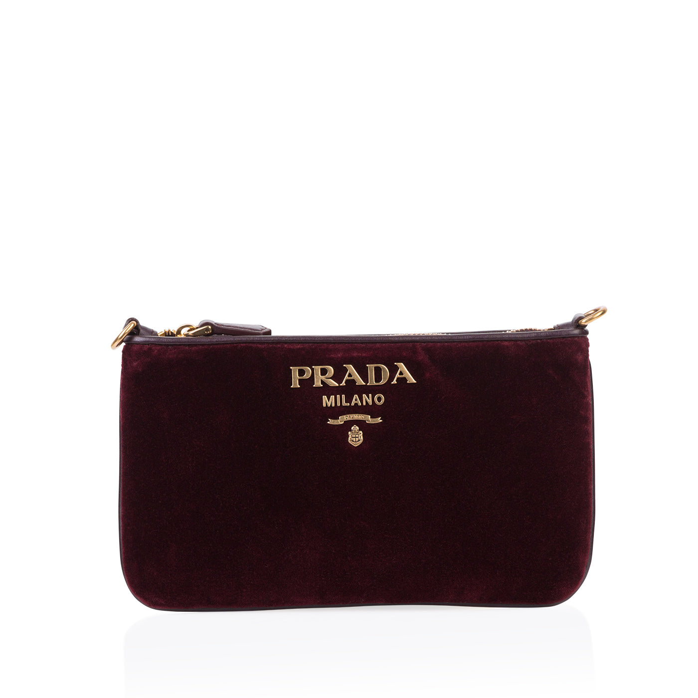 Prada Velvet Currant Pouch