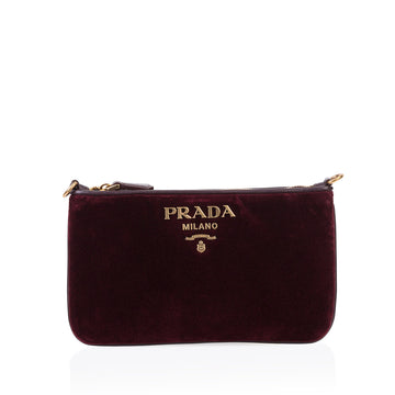 Prada Velvet Currant Pouch