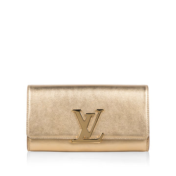 Louis Vuitton Gold Louise Clutch
