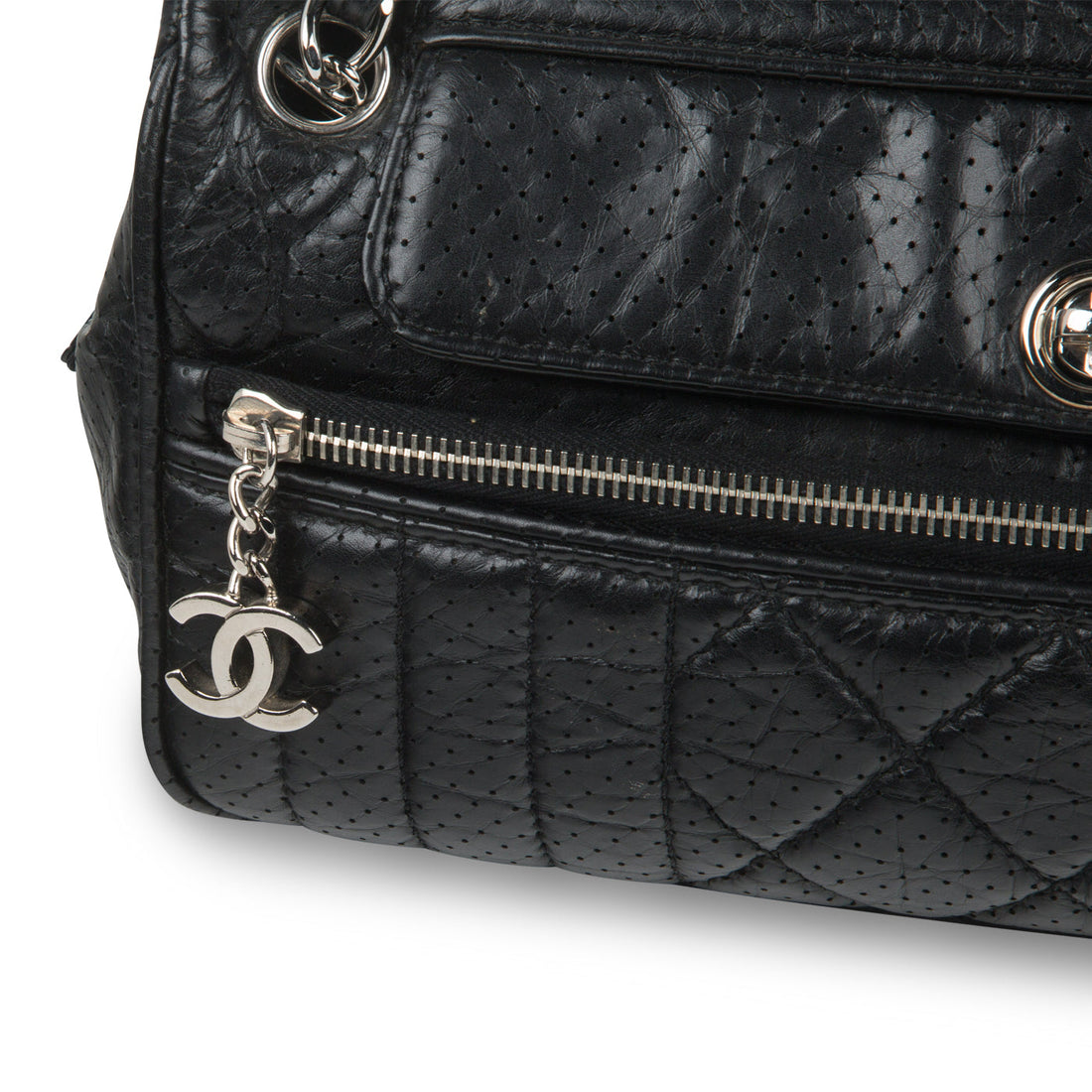 Chanel Vintage Perforated Shoulder Bag