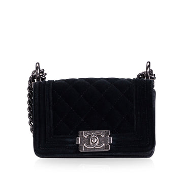 Chanel Mini Boy Bag Velvet