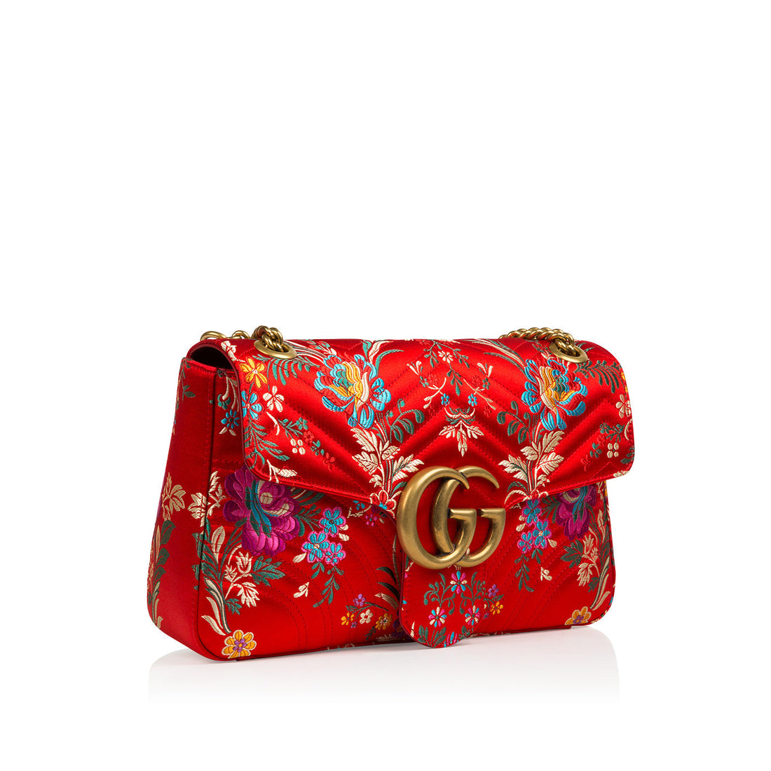 Gucci GG Marmont Floral-Jacquard Bag