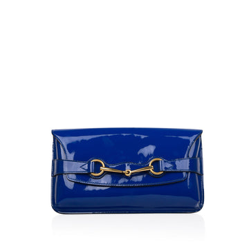 Gucci Patent Horsebit Clutch