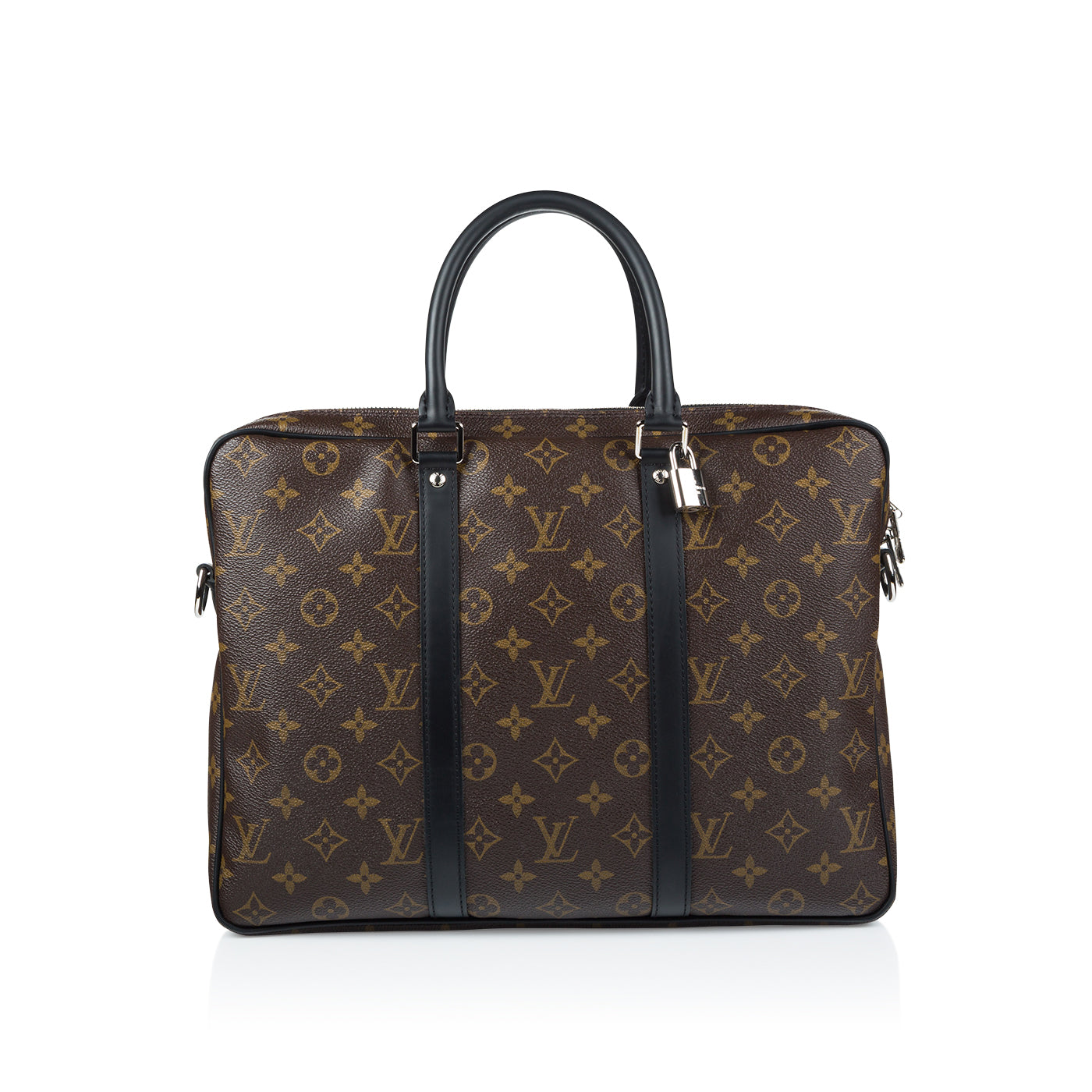 Louis Vuitton Monogram Macassar Porte Documents Voyage PM