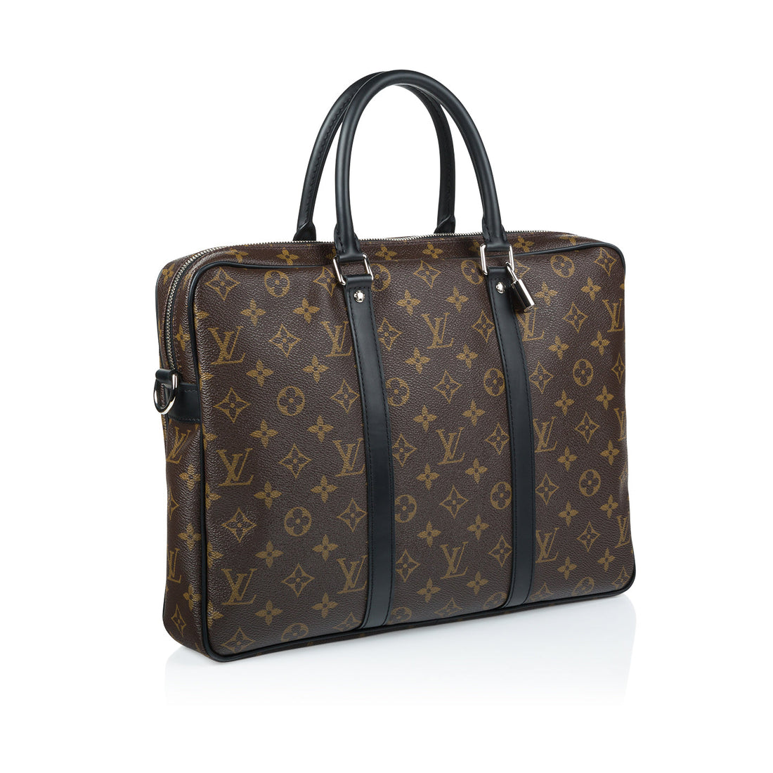 Louis Vuitton Monogram Macassar Porte Documents Voyage PM